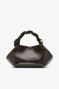 PICCOLA BORSA EFFETTO SNAKE BORDEAUX SCURO