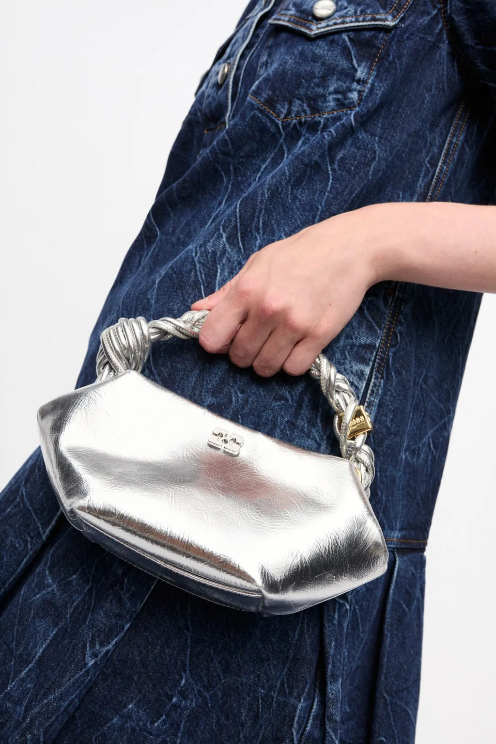 MINI BORSA BOU BAG ARGENTO
